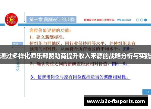 通过多样化俱乐部赞助商提升收入来源的战略分析与实践